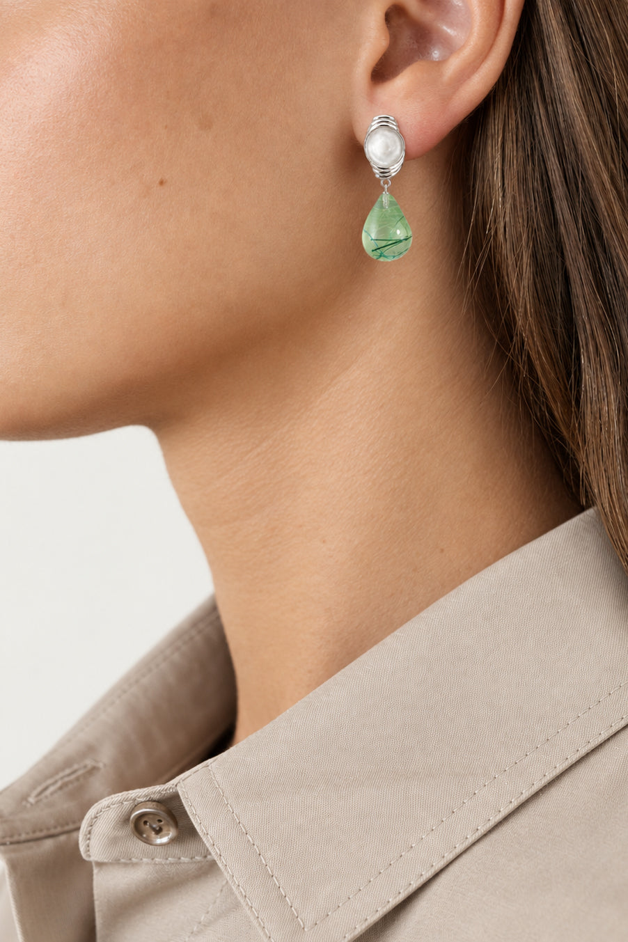 LETO EARRINGS in SILVER